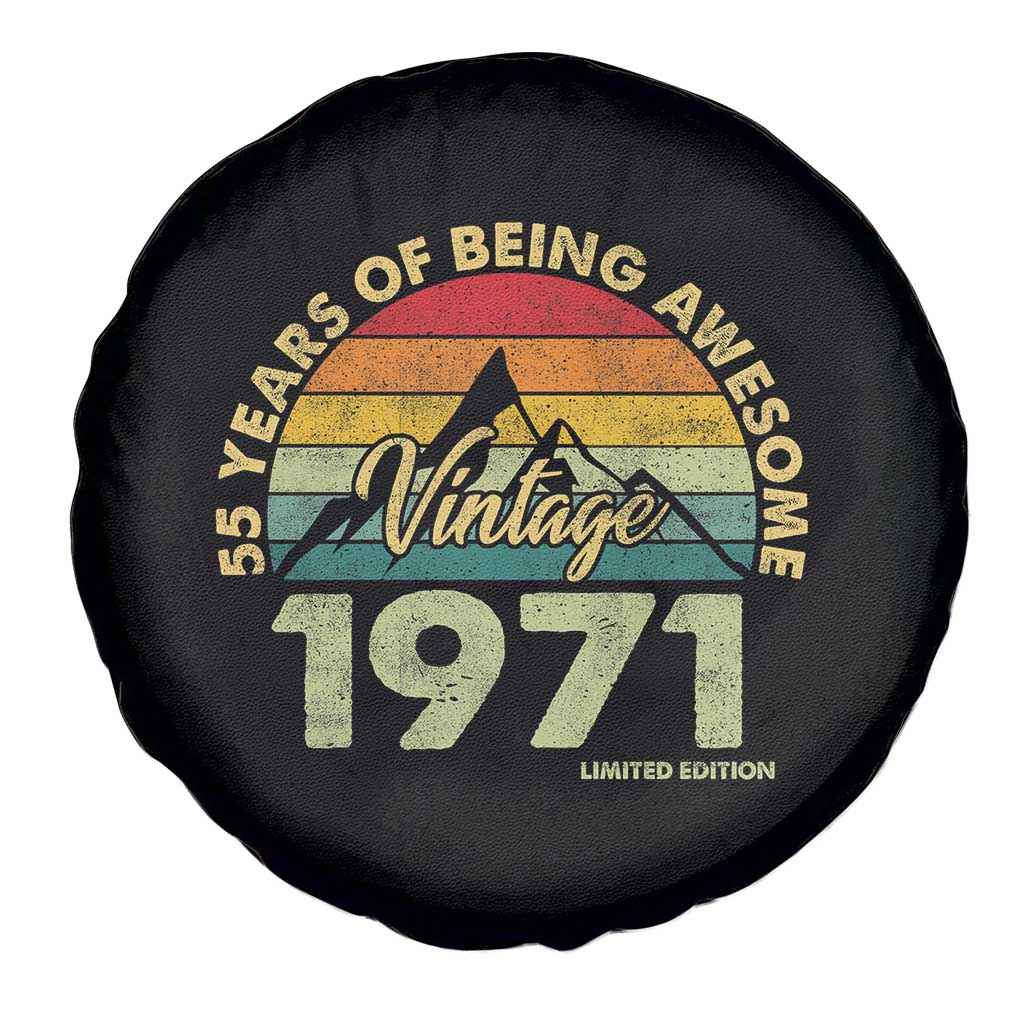 55th Birthday Spare Tire Cover Vintage 1971 Limited Edition 55 Year Old Gift