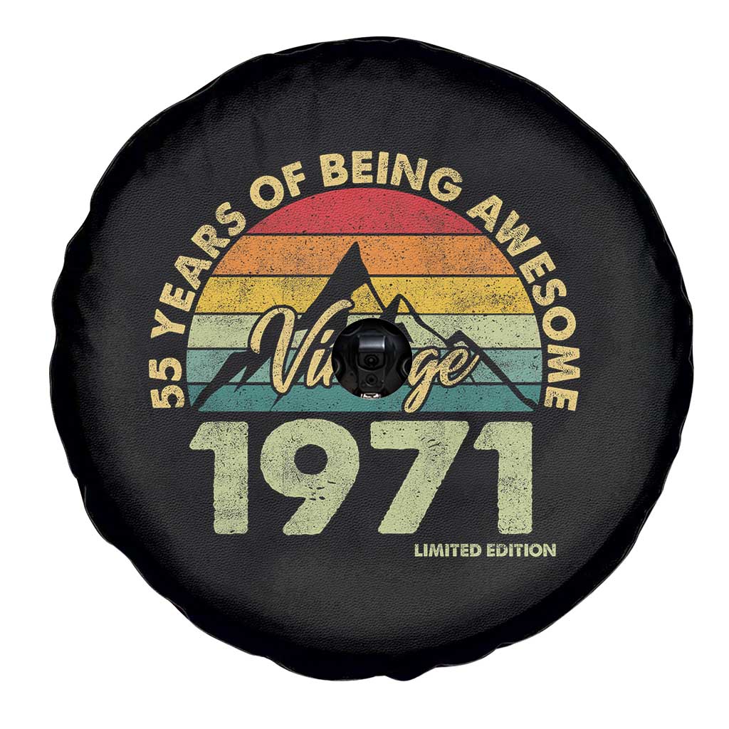 55th Birthday Spare Tire Cover Vintage 1971 Limited Edition 55 Year Old Gift