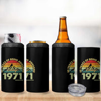 55th Birthday 4 in 1 Can Cooler Tumbler Vintage 1971 Limited Edition 55 Year Old Gift