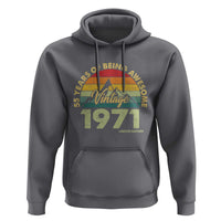 55th Birthday Hoodie Vintage 1971 Limited Edition 55 Year Old Gift