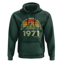 55th Birthday Hoodie Vintage 1971 Limited Edition 55 Year Old Gift