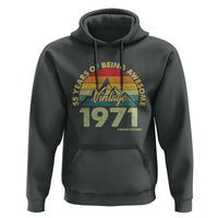 55th Birthday Hoodie Vintage 1971 Limited Edition 55 Year Old Gift