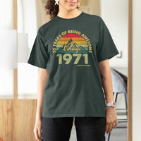 55th Birthday T Shirt For Women Vintage 1971 Limited Edition 55 Year Old Gift