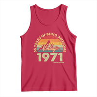 55th Birthday Tank Top Vintage 1971 Limited Edition 55 Year Old Gift