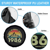 40th Birthday Spare Tire Cover Vintage 1986 Limited Edition 40 Year Old Gift