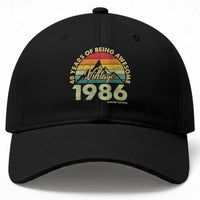 40th Birthday Baseball Cap Vintage 1986 Limited Edition 40 Year Old Gift