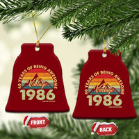 40th Birthday Ceramic Ornament Vintage 1986 Limited Edition 40 Year Old Gift