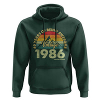 40th Birthday Hoodie Vintage 1986 Limited Edition 40 Year Old Gift