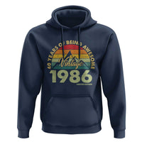 40th Birthday Hoodie Vintage 1986 Limited Edition 40 Year Old Gift