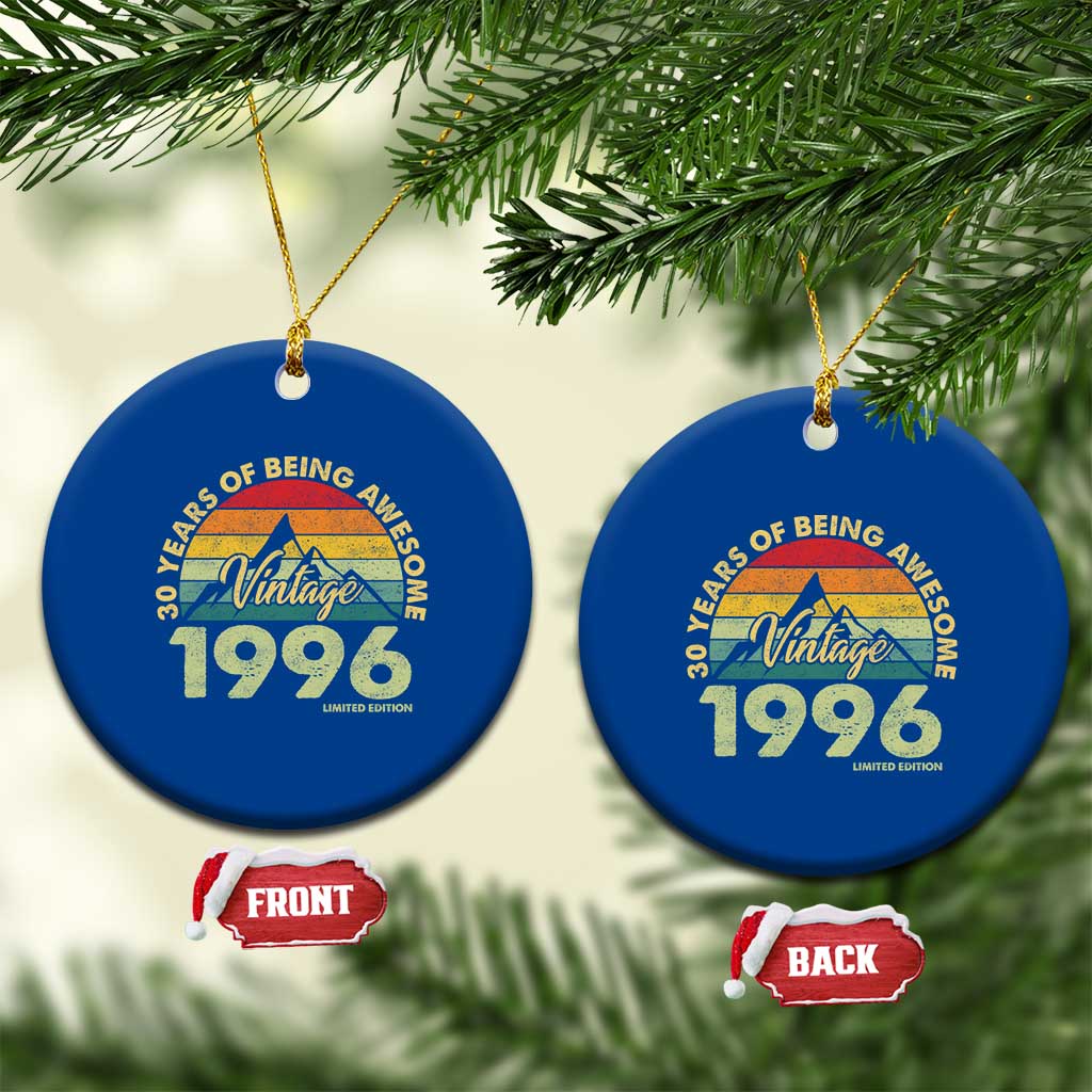 30th Birthday Ceramic Ornament Vintage 1996 Limited Edition 30 Year Old Gift