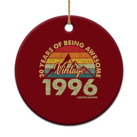 30th Birthday Ceramic Ornament Vintage 1996 Limited Edition 30 Year Old Gift