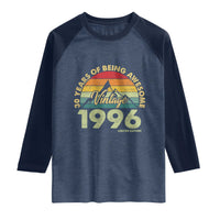 30th Birthday Raglan Shirt Vintage 1996 Limited Edition 30 Year Old Gift