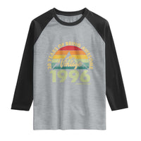 30th Birthday Raglan Shirt Vintage 1996 Limited Edition 30 Year Old Gift