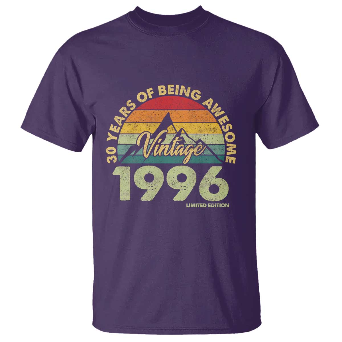 30th Birthday T Shirt Vintage 1996 Limited Edition 30 Year Old Gift
