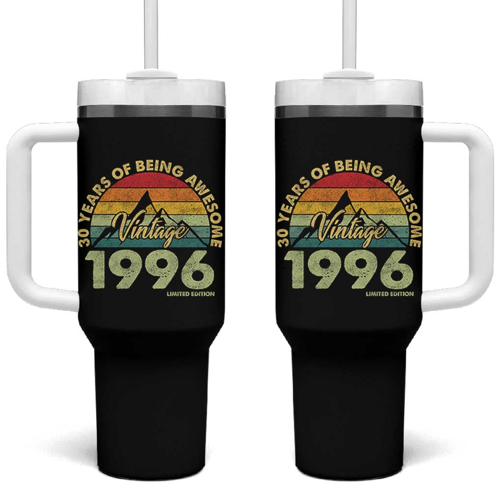 30th Birthday Tumbler With Handle Vintage 1996 Limited Edition 30 Year Old Gift