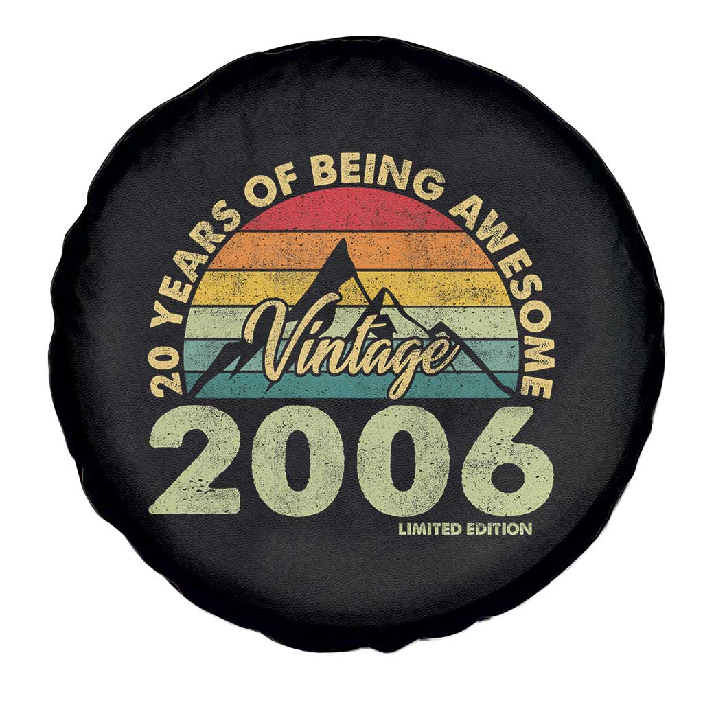 20th Birthday Spare Tire Cover Vintage 2006 Limited Edition 20 Year Old Gift