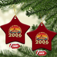 20th Birthday Ceramic Ornament Vintage 2006 Limited Edition 20 Year Old Gift