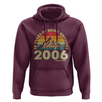 20th Birthday Hoodie Vintage 2006 Limited Edition 20 Year Old Gift