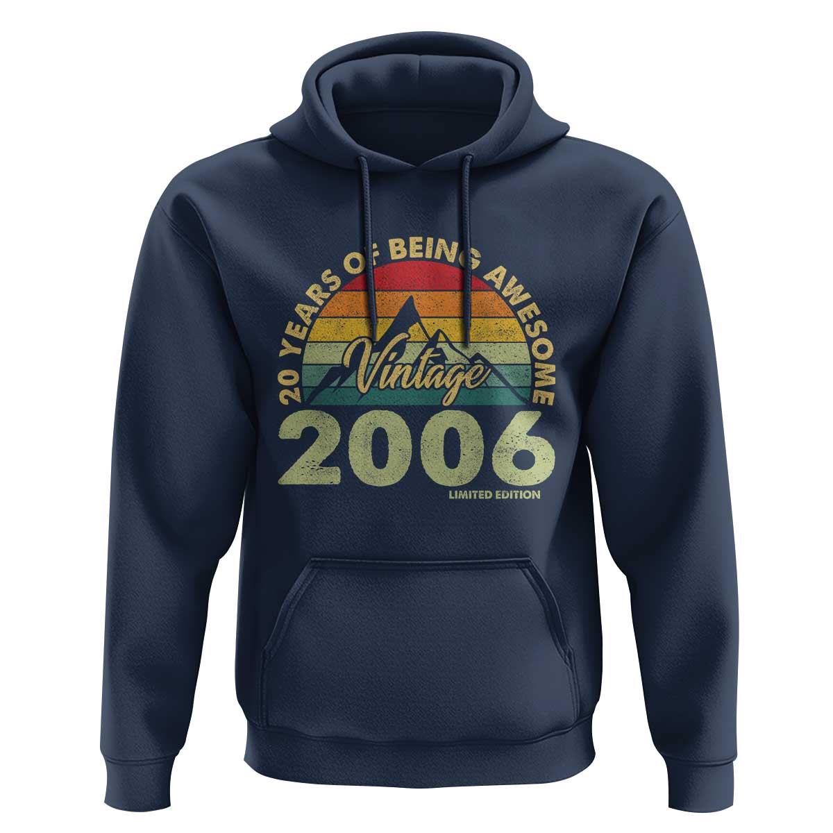 20th Birthday Hoodie Vintage 2006 Limited Edition 20 Year Old Gift