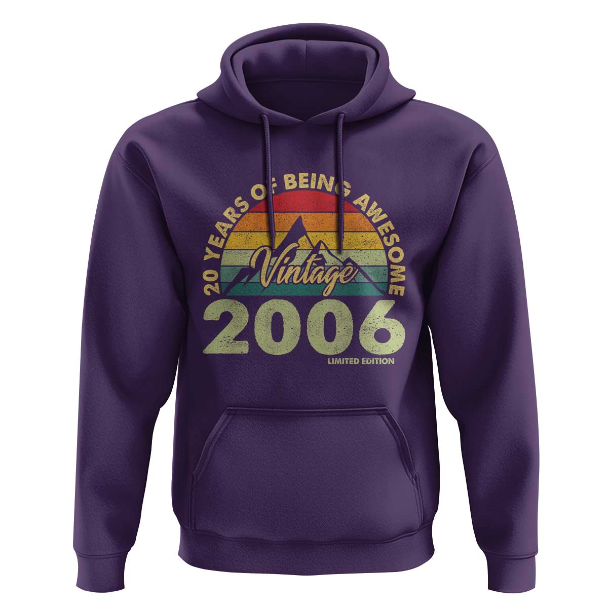 20th Birthday Hoodie Vintage 2006 Limited Edition 20 Year Old Gift