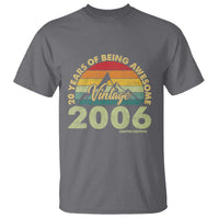 20th Birthday T Shirt Vintage 2006 Limited Edition 20 Year Old Gift