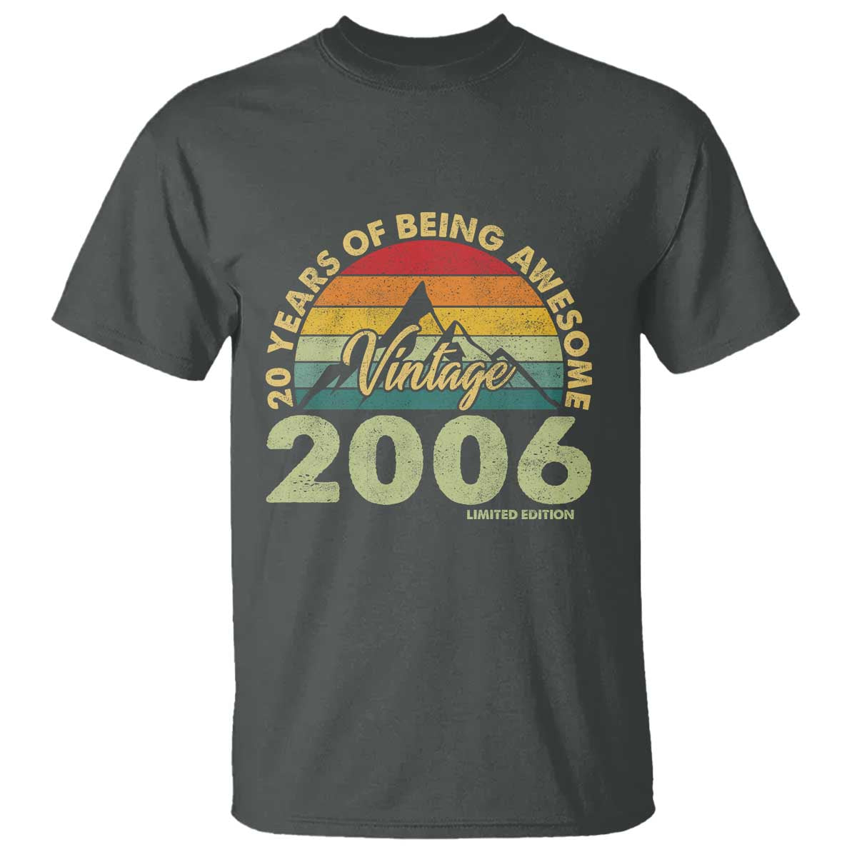 20th Birthday T Shirt Vintage 2006 Limited Edition 20 Year Old Gift