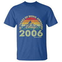 20th Birthday T Shirt Vintage 2006 Limited Edition 20 Year Old Gift