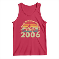 20th Birthday Tank Top Vintage 2006 Limited Edition 20 Year Old Gift
