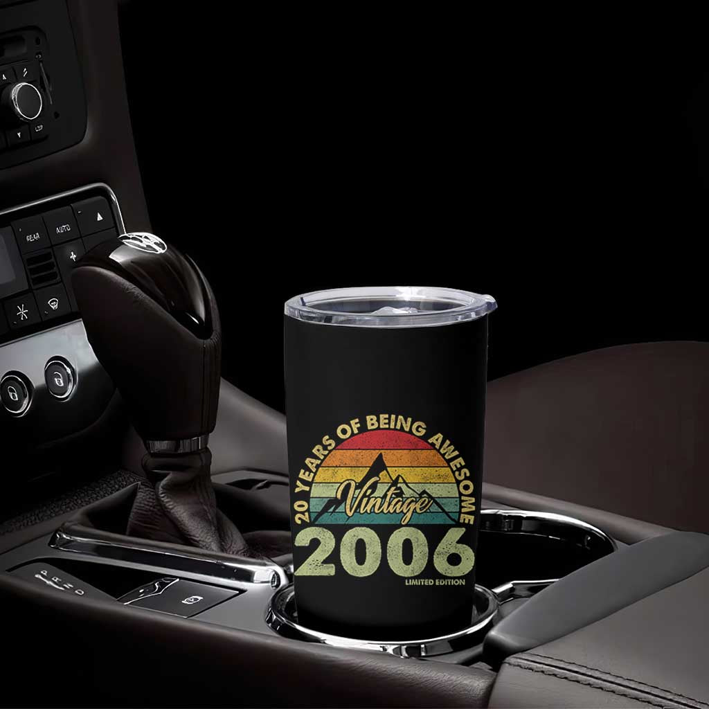 20th Birthday Tumbler Cup Vintage 2006 Limited Edition 20 Year Old Gift