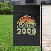 18th Birthday Garden Flag Vintage 2008 Limited Edition 18 Year Old Gift