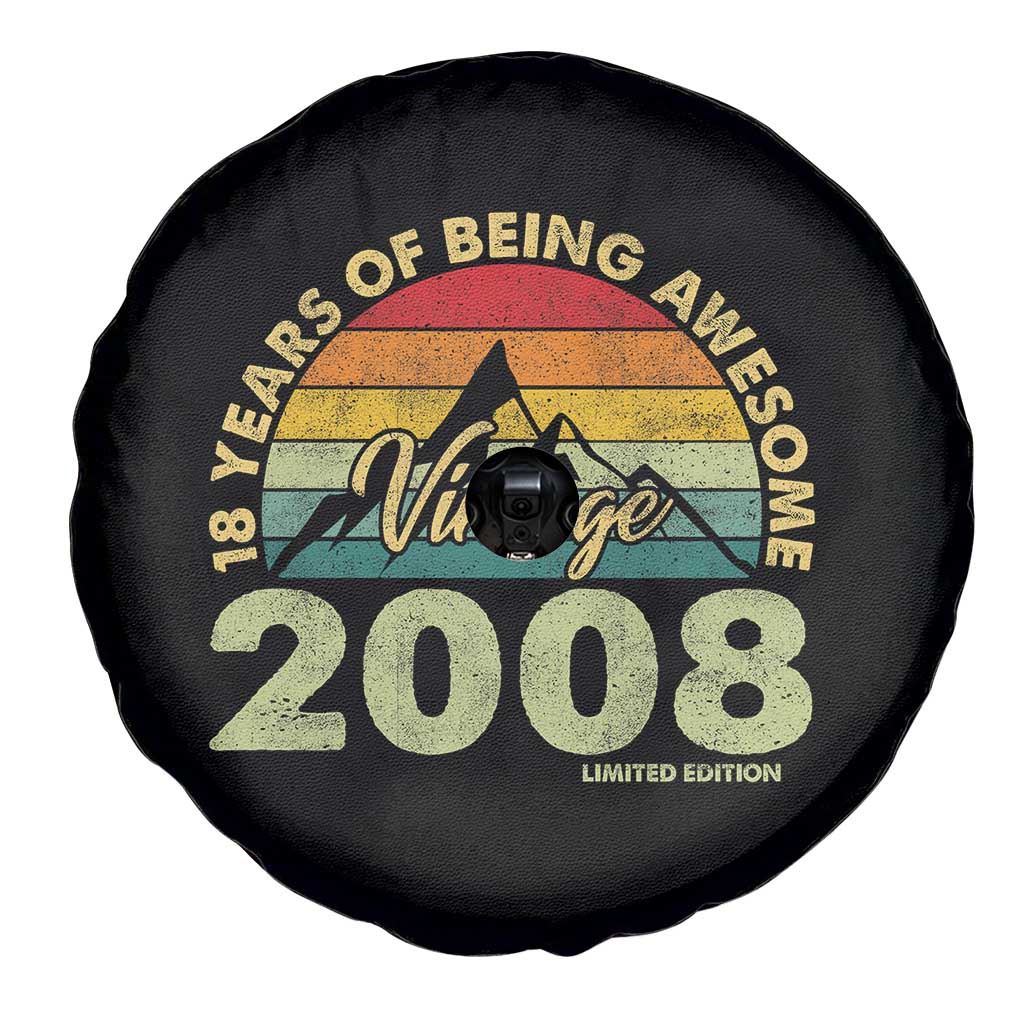 18th Birthday Spare Tire Cover Vintage 2008 Limited Edition 18 Year Old Gift