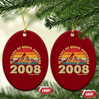 18th Birthday Ceramic Ornament Vintage 2008 Limited Edition 18 Year Old Gift