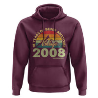 18th Birthday Hoodie Vintage 2008 Limited Edition 18 Year Old Gift
