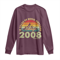 18th Birthday Long Sleeve Shirt Vintage 2008 Limited Edition 18 Year Old Gift