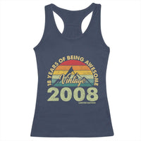 18th Birthday Racerback Tank Top Vintage 2008 Limited Edition 18 Year Old Gift