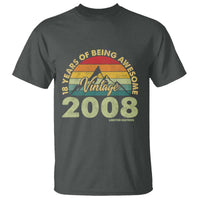 18th Birthday T Shirt Vintage 2008 Limited Edition 18 Year Old Gift