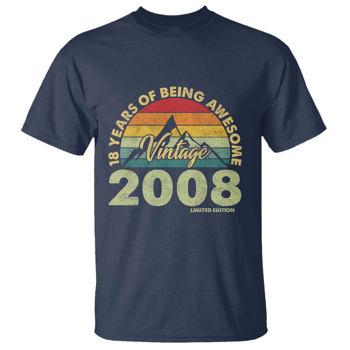 18th Birthday T Shirt Vintage 2008 Limited Edition 18 Year Old Gift