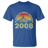 18th Birthday T Shirt Vintage 2008 Limited Edition 18 Year Old Gift