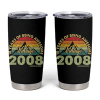 18th Birthday Tumbler Cup Vintage 2008 Limited Edition 18 Year Old Gift