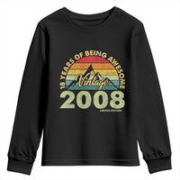 18th Birthday Youth Sweatshirt Vintage 2008 Limited Edition 18 Year Old Gift