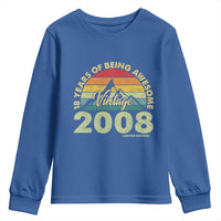 18th Birthday Youth Sweatshirt Vintage 2008 Limited Edition 18 Year Old Gift