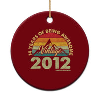 14th Birthday Ceramic Ornament Vintage 2012 Limited Edition 14 Year Old Gift