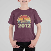 14th Birthday T Shirt For Kid Vintage 2012 Limited Edition 14 Year Old Gift