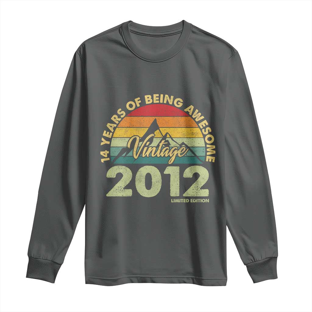 14th Birthday Long Sleeve Shirt Vintage 2012 Limited Edition 14 Year Old Gift