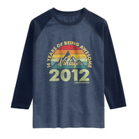 14th Birthday Raglan Shirt Vintage 2012 Limited Edition 14 Year Old Gift