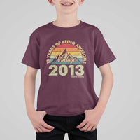 13th Birthday T Shirt For Kid Vintage 2013 Limited Edition 13 Year Old Gift