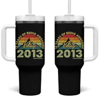 13th Birthday Tumbler With Handle Vintage 2013 Limited Edition 13 Year Old Gift
