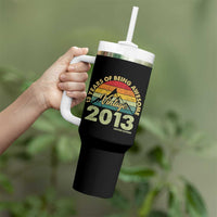 13th Birthday Tumbler With Handle Vintage 2013 Limited Edition 13 Year Old Gift