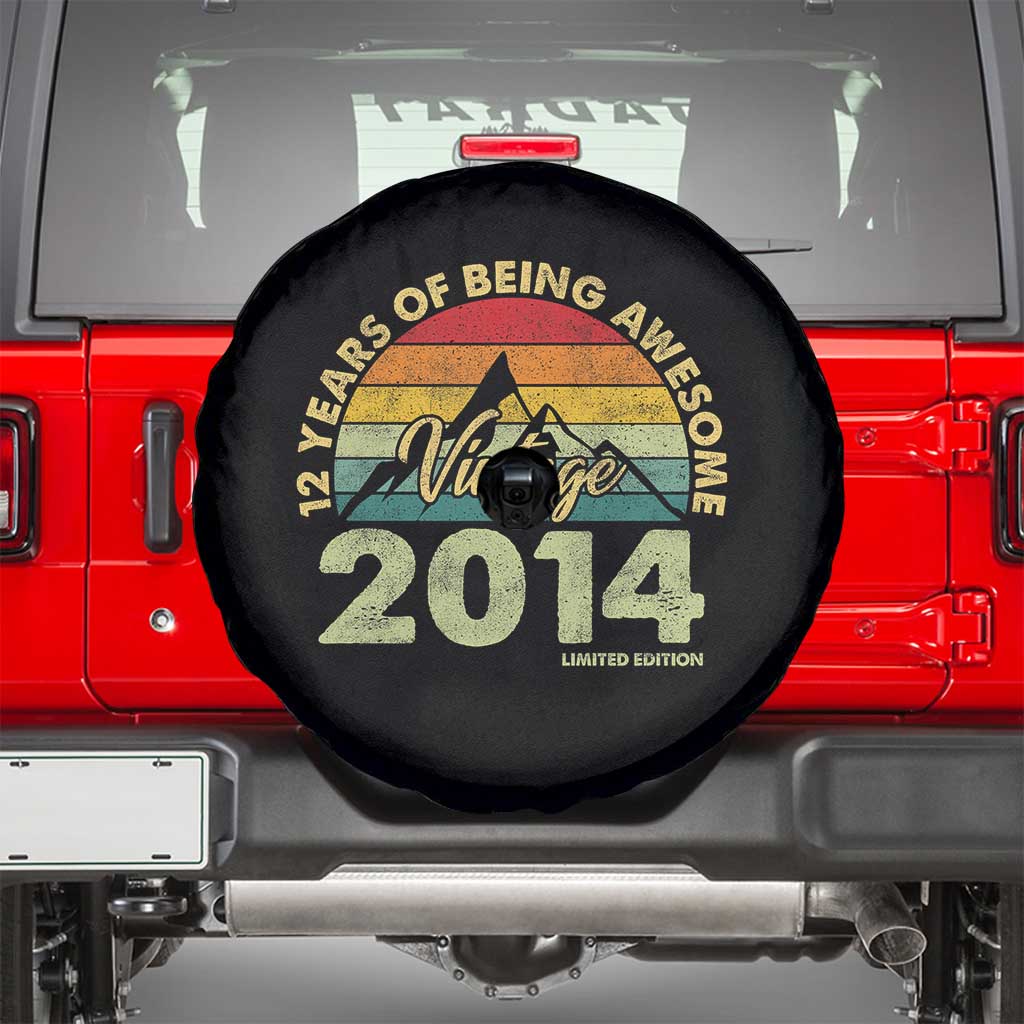 12th Birthday Spare Tire Cover Vintage 2014 Limited Edition 12 Year Old Gift