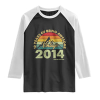 12th Birthday Raglan Shirt Vintage 2014 Limited Edition 12 Year Old Gift